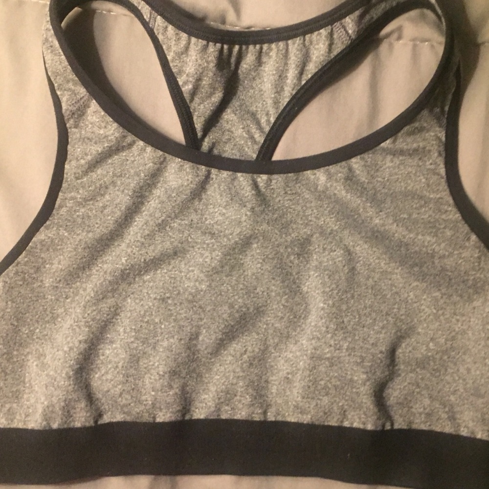 Gray Sports Bra